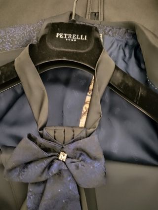 Traje de Novio Petrelli Talla 54 Azul