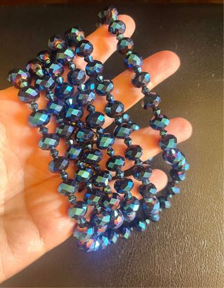 Collana strass bigiotteria americana