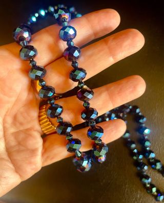 Collana strass bigiotteria americana