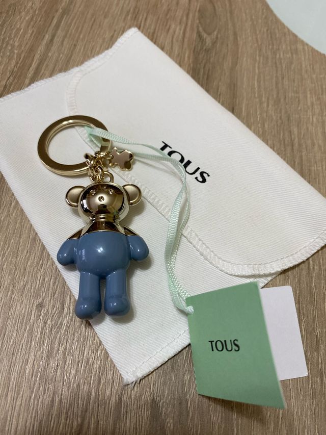 Llavero Oso Tous Dorado y Azul