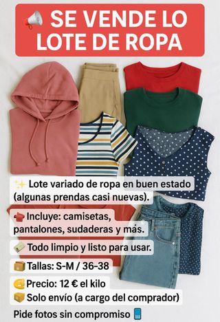Lote Ropa Variada 1kg