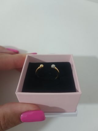 Anillo Pdpaola Oro 18k Diamantes Ajustable