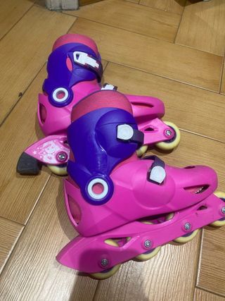 Patines en línea rosas para niña