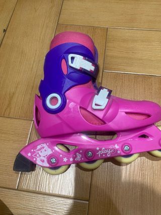 Patines en línea rosas para niña