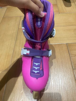 Patines en línea rosas para niña