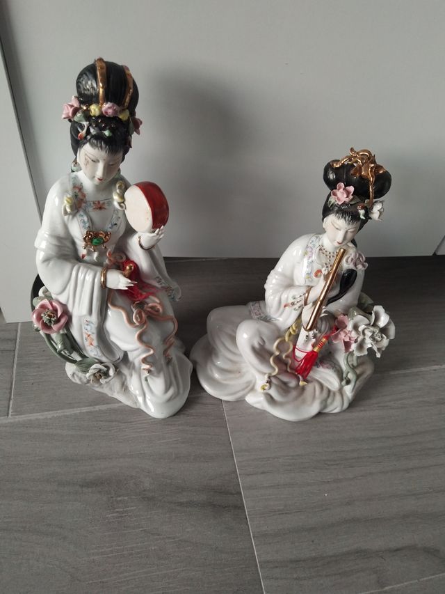 Figuras Chinas Músicos Cerámica