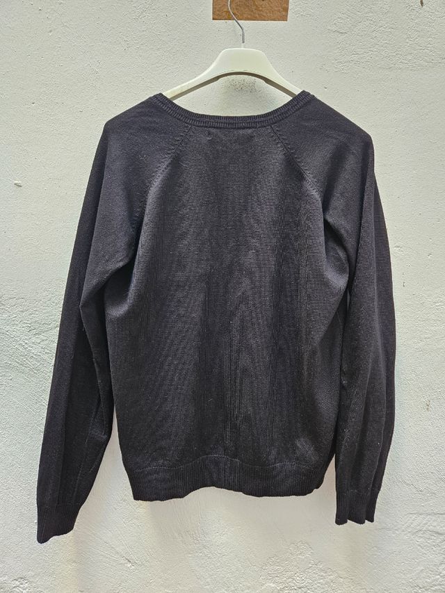 Jersey Sfera Negro Cuello Pico Talla L