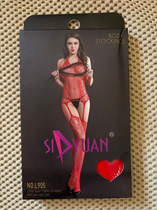 Lencería de malla sexy para mujer body conjunto