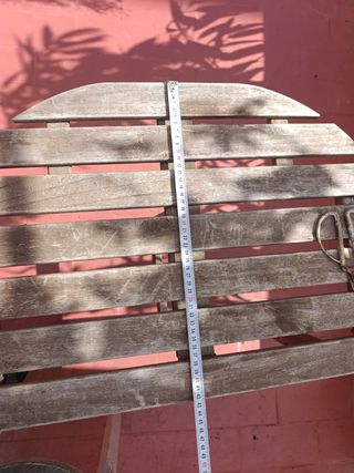 Mesita exterior madera Ikea