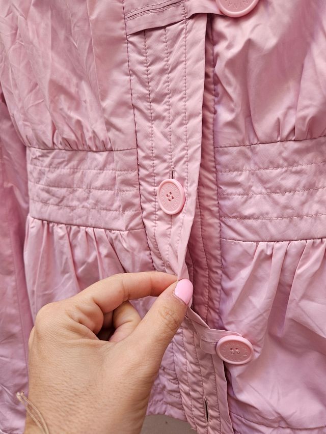 Chaqueta rosa anorak acolchada talla L de Kira Pla