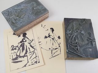 Plancha Cliche Grabado Imprenta Antigua