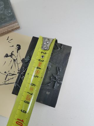 Plancha Cliche Grabado Imprenta Antigua