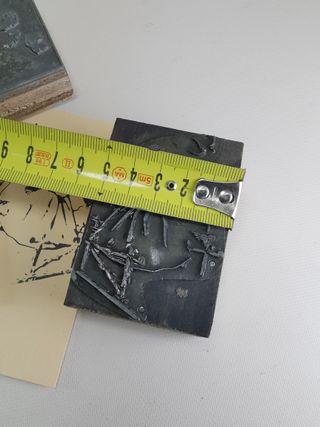 Plancha Cliche Grabado Imprenta Antigua