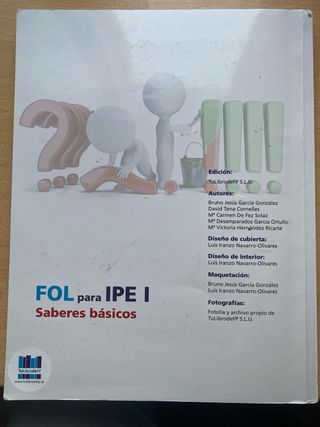 Libro FOL para IPE I Saberes básicos