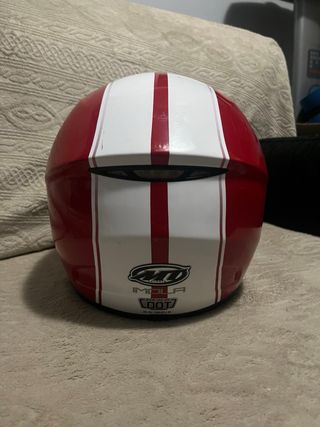 Casco Karting Rojo y Blanco