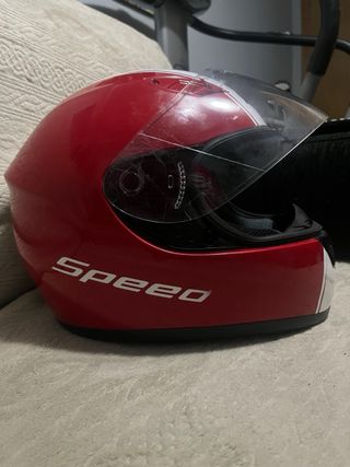 Casco Karting Rojo y Blanco