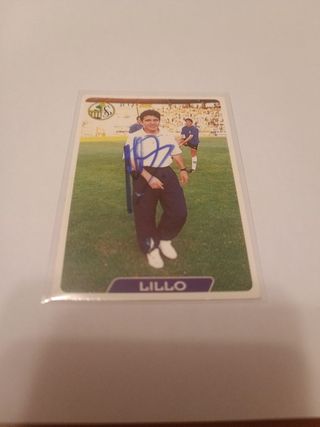 Cromo firmado Juanma Lillo Salamanca 95/96