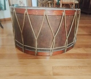Mesita baja bombo madera