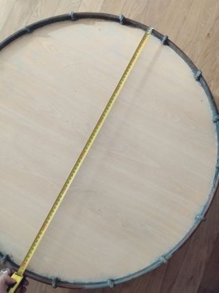 Mesita baja bombo madera