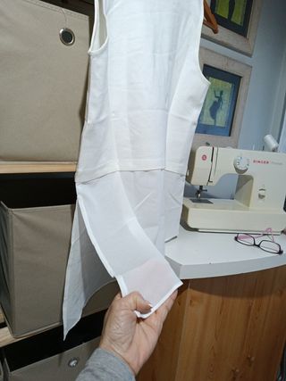 Camiseta blanco roto talla M