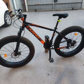 Fatbike Negra y Naranja nueva 
