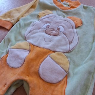 Set 3 pagliaccetti neonato ciniglia 1 mese