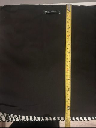 Falda Zara flecos tipo mantón