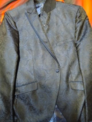 Chaleco de traje azul marino para hombre