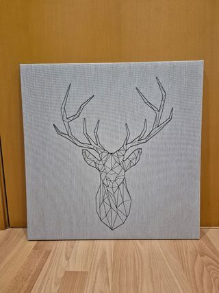 Cuadro Decorativo Ciervo Geométrico