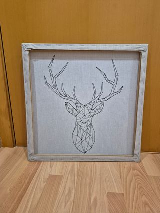 Cuadro Decorativo Ciervo Geométrico