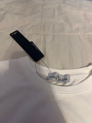 Camiseta Stone Island Blanca Talla M