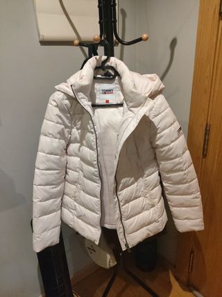 Abrigo Plumas Tommy Jeans rosa 