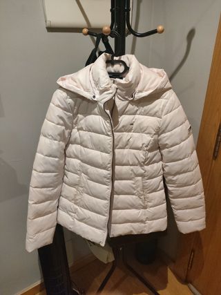 Abrigo Plumas Tommy Jeans rosa 
