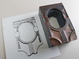 Plancha Cliche Grabado Imprenta Antigua