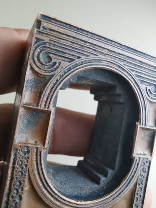 Plancha Cliche Grabado Imprenta Antigua