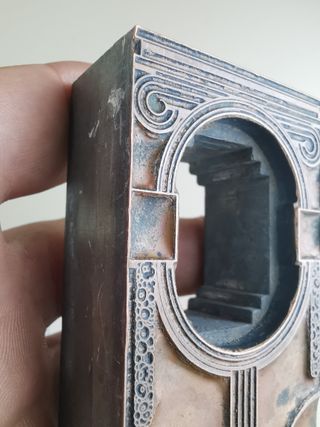 Plancha Cliche Grabado Imprenta Antigua