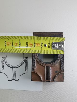 Plancha Cliche Grabado Imprenta Antigua