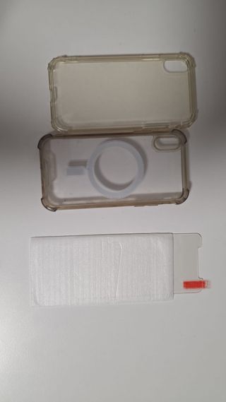 2 Fundas y 2 Protectores Pantalla iPhone X