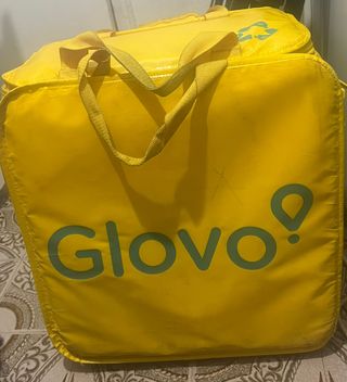 Mochila Glovo amarilla