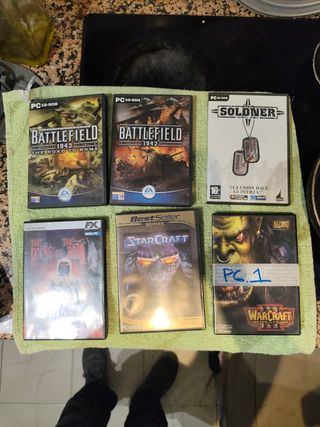 Lote Juegos PC: Battlefield, StarCraft, Warcraft