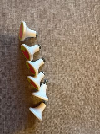 Puxadores Coração Madeira (6 unidades)