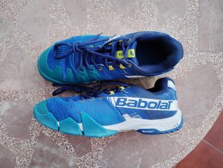 Zapatillas Padel Babolat Omni Clay Azul Talla 42