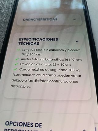 OPORTUNIDAD. Dos camas Ortopédicas Articuladas.