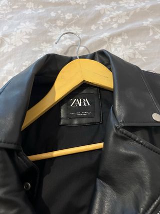 Chaqueta Cuero Zara Talla S