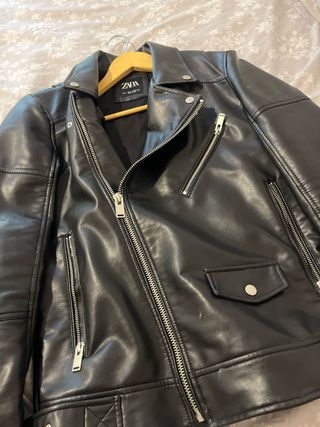 Chaqueta Cuero Zara Talla S
