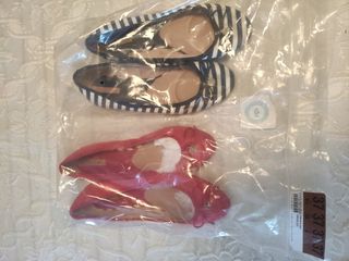 Manoletinas Stradivarius Azul Talla 37