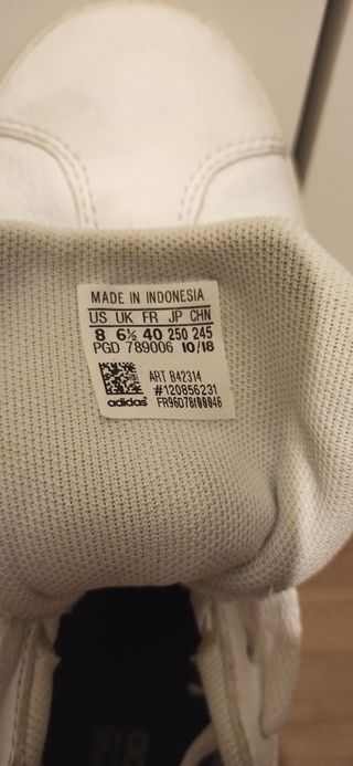 Zapatillas Adidas Piel Blancas
