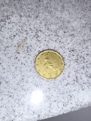 Moneda 20 céntimos Italia 2002