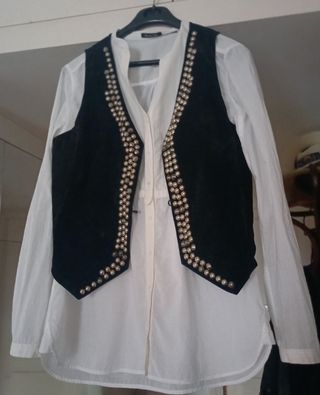 Camisa Juvenil Massimo Dutti Blanca Talla 42