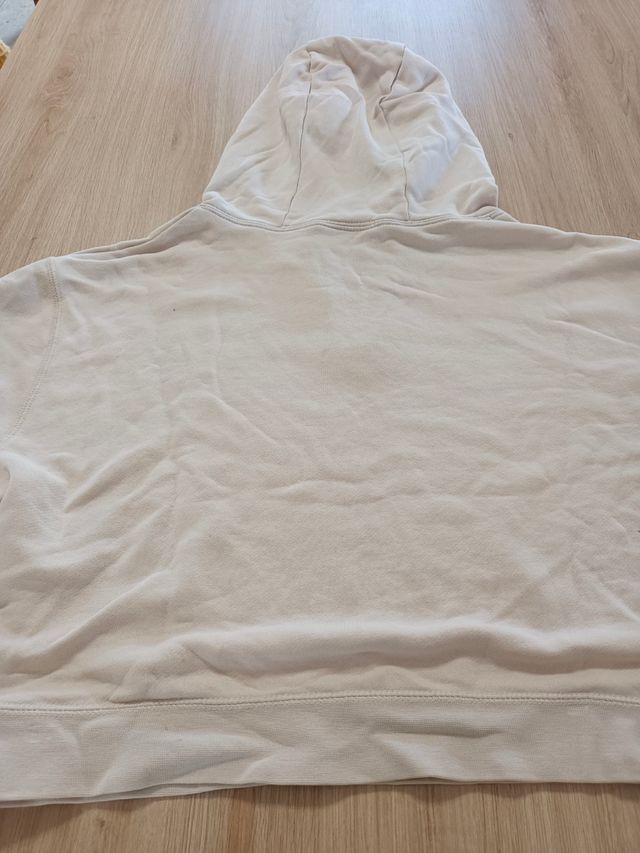 Sudadera corta Nike beige